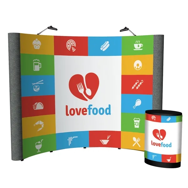 123.5" x 91.38" x 34.5" Echo Pop-Up Display Kit with aluminum... from ASI 87188 Showdown Displays