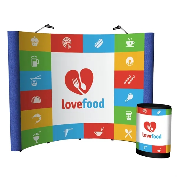 123.5" x 91.38" x 34.5" Echo Pop-Up Display Kit with aluminum... from ASI 87188 Showdown Displays