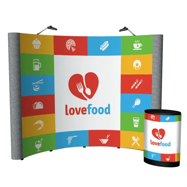 123.5" x 91.38" x 34.5" Echo Pop-Up Display Kit with aluminum... from ASI 87188 Showdown Displays