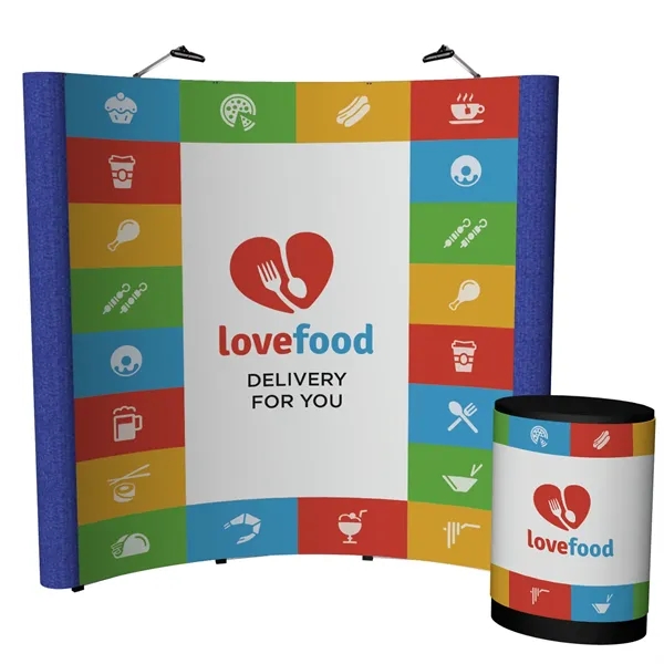 100" x 91.38" x 31" Echo Pop-Up Display Kit with aluminum... from ASI 87188 Showdown Displays