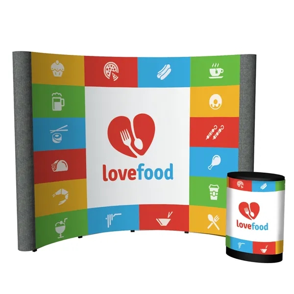 100" x 91.38" x 31" Echo Pop-Up Display Kit with aluminum... from ASI 87188 Showdown Displays