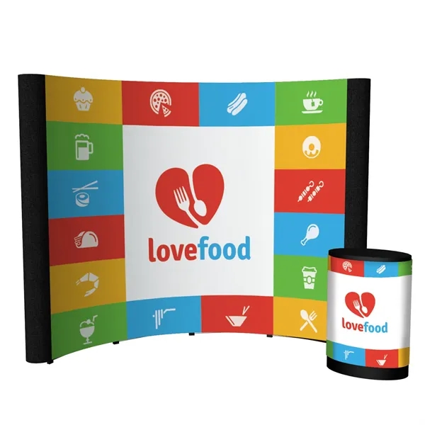 100" x 91.38" x 31" Echo Pop-Up Display Kit with aluminum... from ASI 87188 Showdown Displays