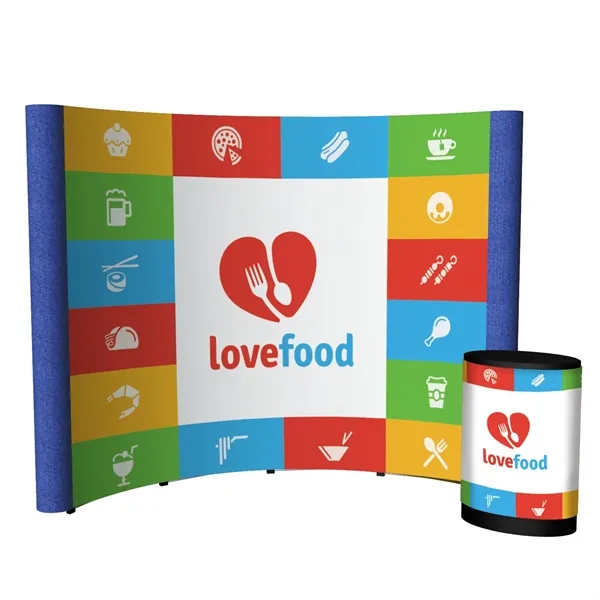 100" x 91.38" x 31" Echo Pop-Up Display Kit with aluminum... from ASI 87188 Showdown Displays