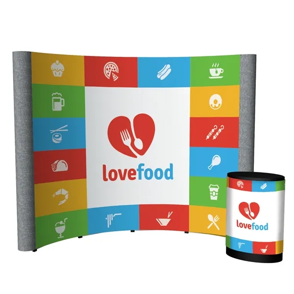 100" x 91.38" x 31" Echo Pop-Up Display Kit with aluminum... from ASI 87188 Showdown Displays
