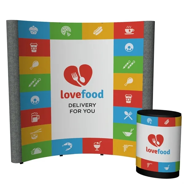100" x 91.38" x 31" Echo Pop-Up Display Kit with aluminum... from ASI 87188 Showdown Displays