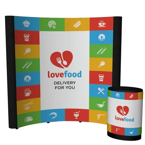100" x 91.38" x 31" Echo Pop-Up Display Kit with aluminum... from ASI 87188 Showdown Displays