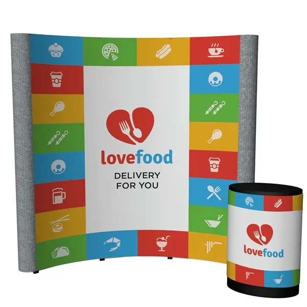 100" x 91.38" x 31" Echo Pop-Up Display Kit with aluminum... from ASI 87188 Showdown Displays