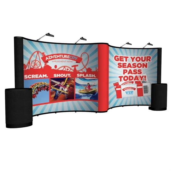 20' Show N' Rise polyester, aluminum and plastic gullwing style wall... from ASI 87188 Showdown Displays