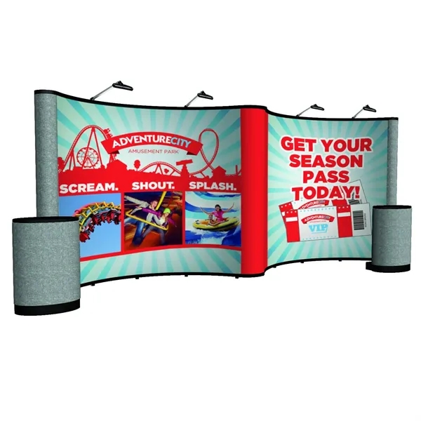 20' Show N' Rise polyester, aluminum and plastic gullwing style wall... from ASI 87188 Showdown Displays