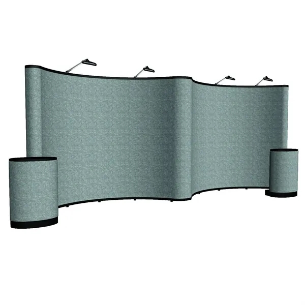 20' Show N' Rise polyester, aluminum and plastic gullwing style wall... from ASI 87188 Showdown Displays