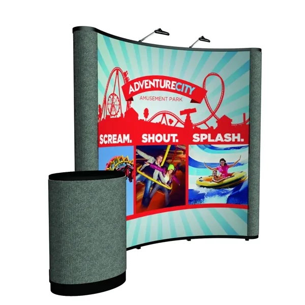 8' curved Show 'N Rise floor display kit.... from ASI 87188 Showdown Displays