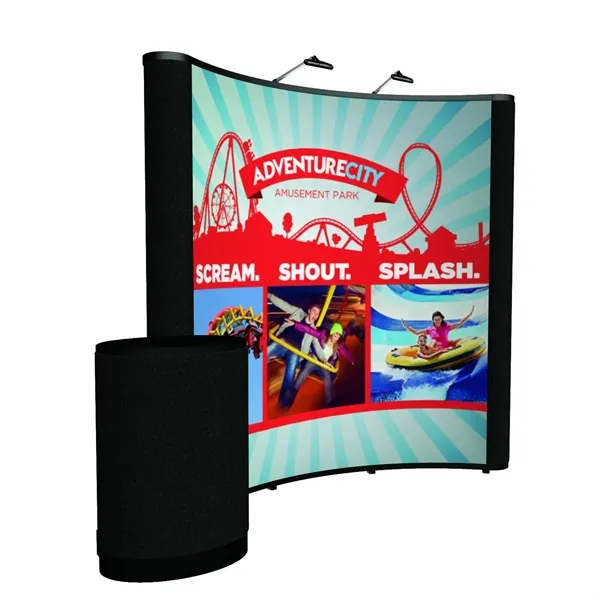8' curved Show 'N Rise floor display kit.... from ASI 87188 Showdown Displays