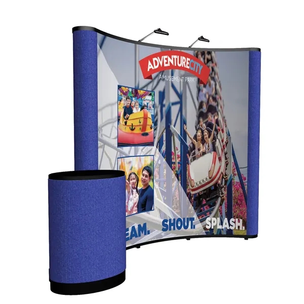 8' curved Show 'N Rise floor display kit.... from ASI 87188 Showdown Displays