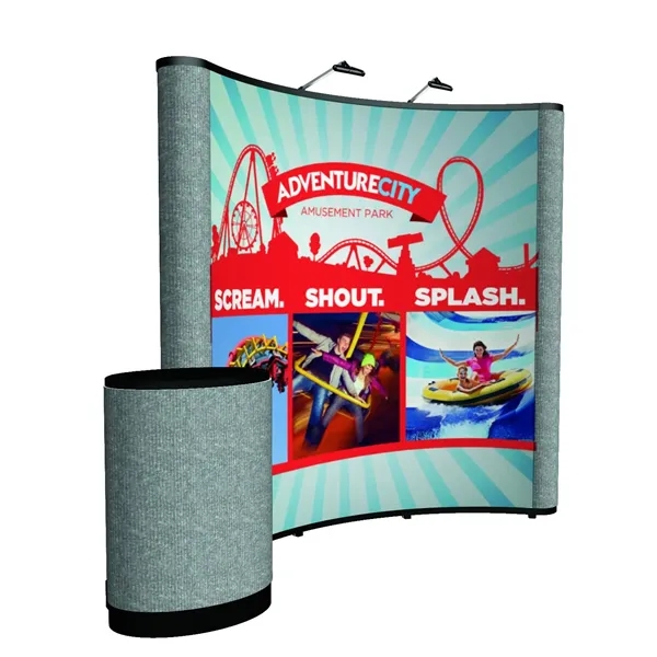 8' curved Show 'N Rise floor display kit.... from ASI 87188 Showdown Displays
