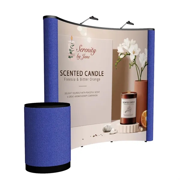 8' curved ARISE floor display kit.... from ASI 87188 Showdown Displays