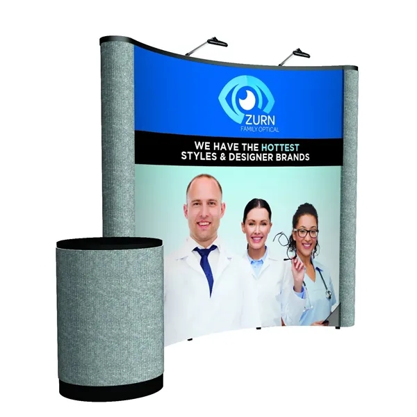 8' curved ARISE floor display kit.... from ASI 87188 Showdown Displays