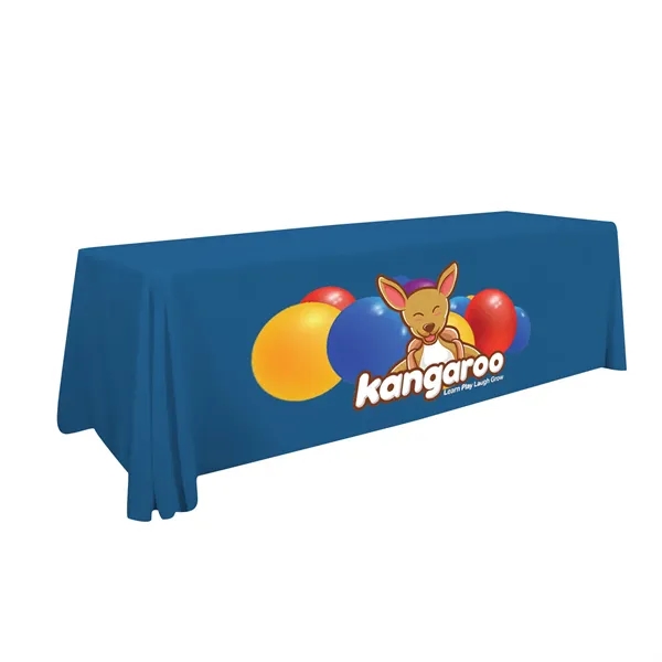 8' standard table throw made of polyester with 4 sides, draped... from ASI 87188 Showdown Displays