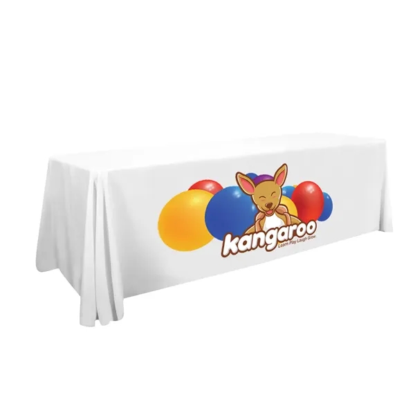 8' standard table throw made of polyester with 4 sides, draped... from ASI 87188 Showdown Displays