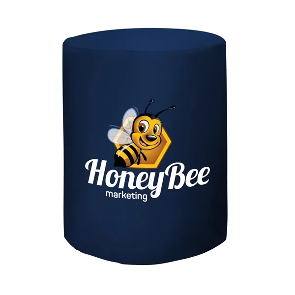 Polyester poplin fitted table throw designed to fit 31.5" round, bar-height... from ASI 87188 Showdown Displays