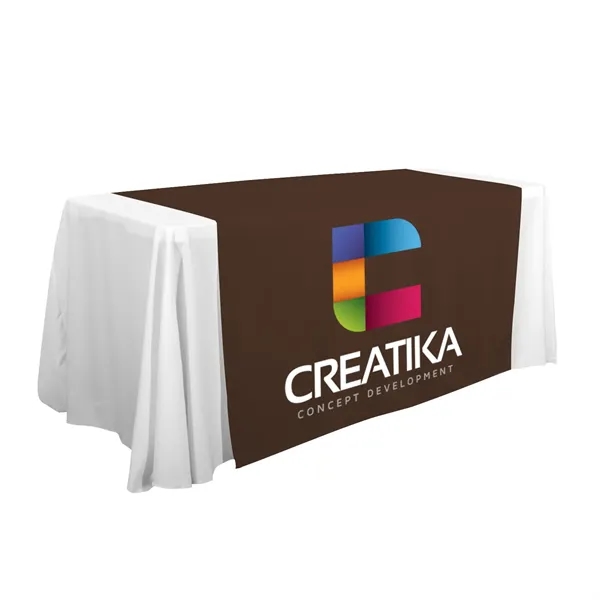 57" x 80" polyester poplin table runner with customization.... from ASI 87188 Showdown Displays