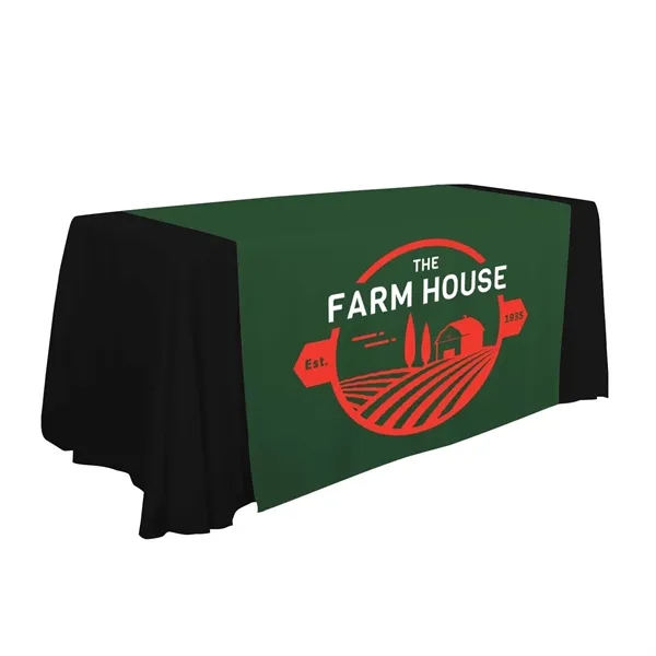 57" x 80" polyester poplin table runner with customization.... from ASI 87188 Showdown Displays