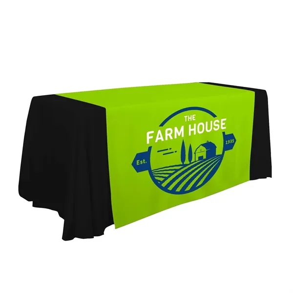 57" x 80" polyester poplin table runner with customization.... from ASI 87188 Showdown Displays