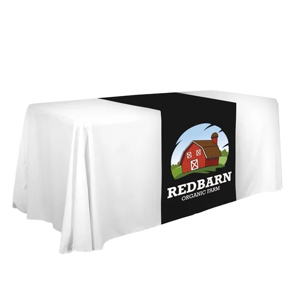 28" x 80" polyester poplin table runner with customization.... from ASI 87188 Showdown Displays