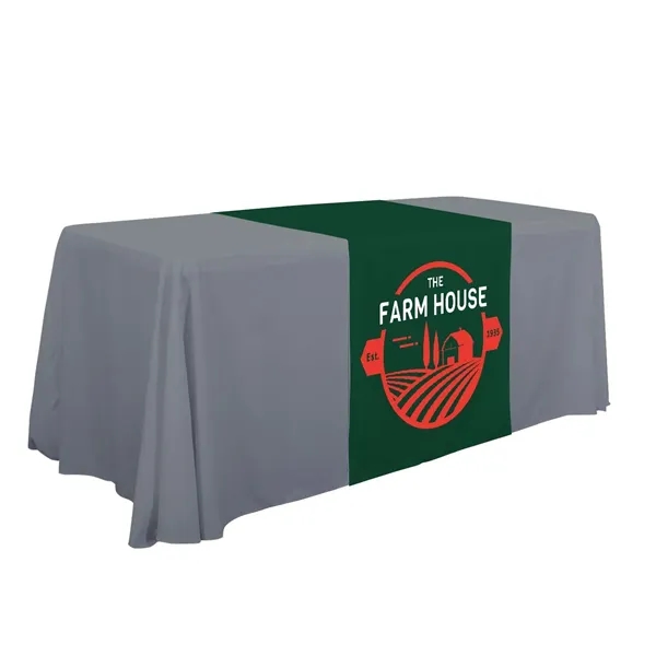 28" x 80" polyester poplin table runner with customization.... from ASI 87188 Showdown Displays