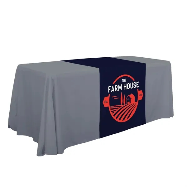 28" x 80" polyester poplin table runner with customization.... from ASI 87188 Showdown Displays