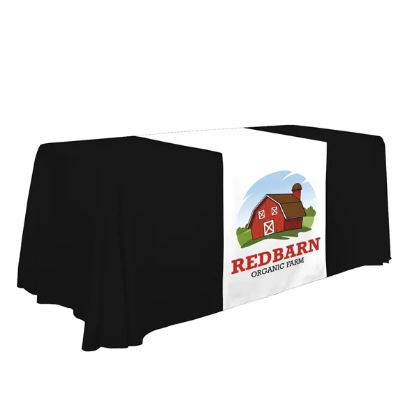 28" x 80" polyester poplin table runner with customization.... from ASI 87188 Showdown Displays