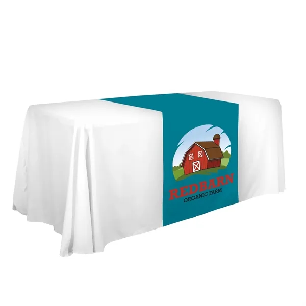 28" x 80" polyester poplin table runner with customization.... from ASI 87188 Showdown Displays