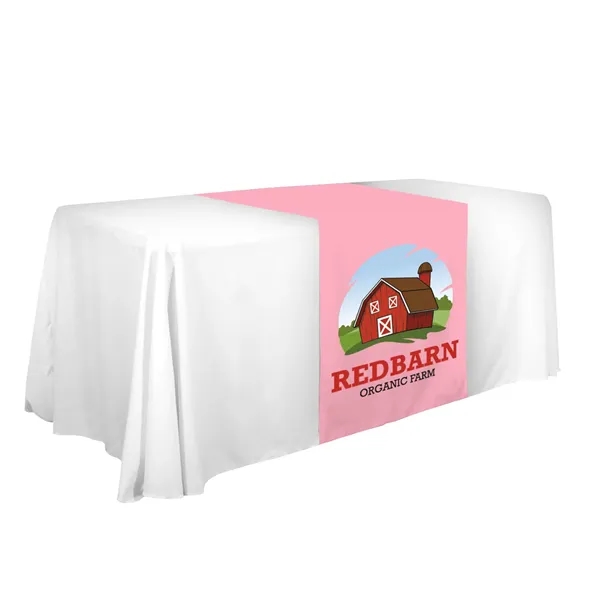 28" x 80" polyester poplin table runner with customization.... from ASI 87188 Showdown Displays