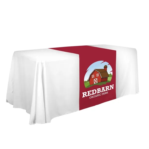 28" x 80" polyester poplin table runner with customization.... from ASI 87188 Showdown Displays