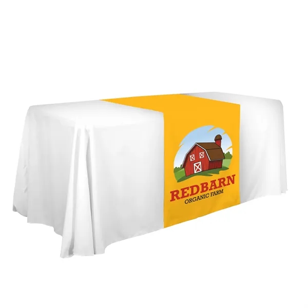 28" x 80" polyester poplin table runner with customization.... from ASI 87188 Showdown Displays