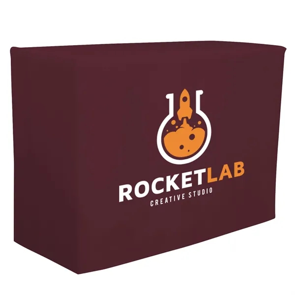 4' fitted table throw made of polyester poplin with 4 sided... from ASI 87188 Showdown Displays