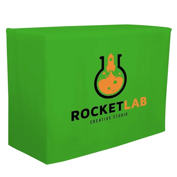 4' fitted table throw made of polyester poplin with 4 sided... from ASI 87188 Showdown Displays