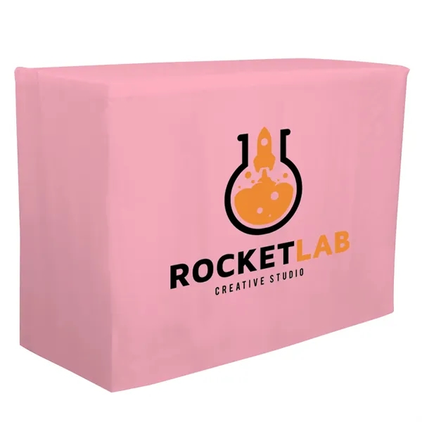 4' fitted table throw made of polyester poplin with 4 sided... from ASI 87188 Showdown Displays