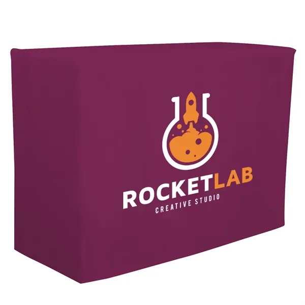 4' fitted table throw made of polyester poplin with 4 sided... from ASI 87188 Showdown Displays