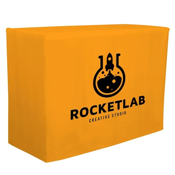 4' fitted table throw made of polyester poplin with 4 sided... from ASI 87188 Showdown Displays