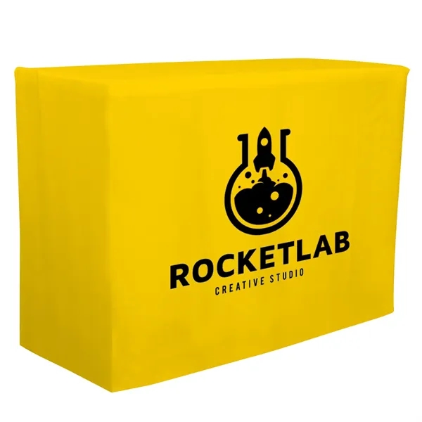 4' fitted table throw made of polyester poplin with 4 sided... from ASI 87188 Showdown Displays