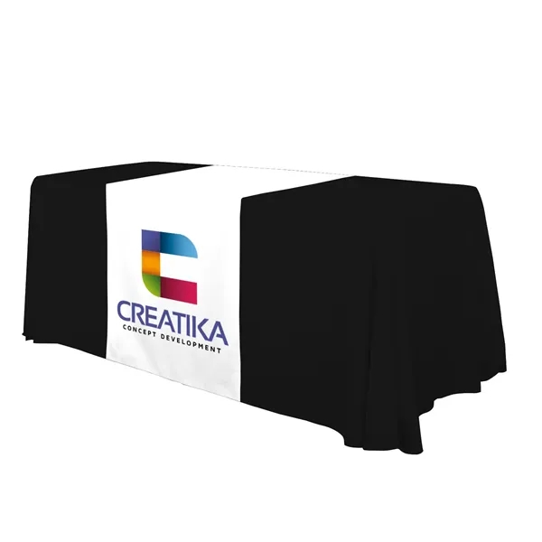 28" laser cut table runner made of polyester poplin with customization.... from ASI 87188 Showdown Displays