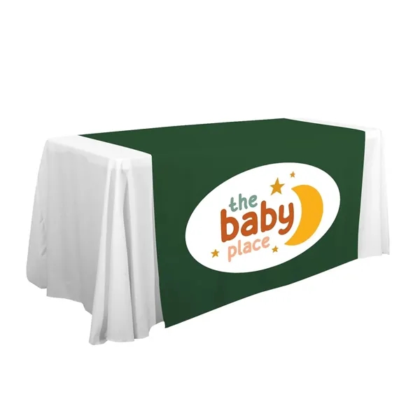 57" laser cut table runner made of polyester poplin with customization.... from ASI 87188 Showdown Displays