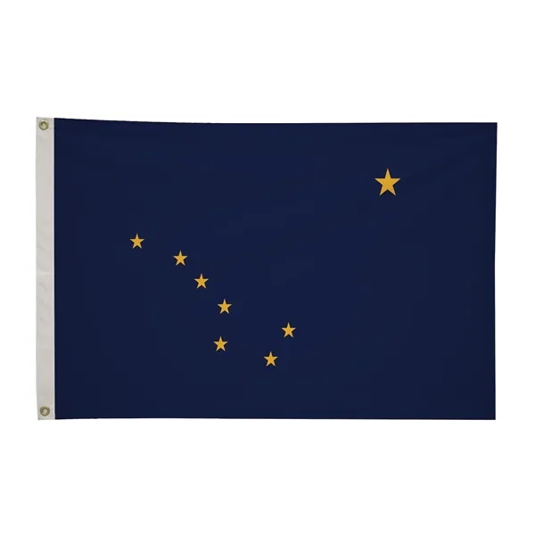 2' x 3' state flag made of nylon with a snow-white... from ASI 87188 Showdown Displays