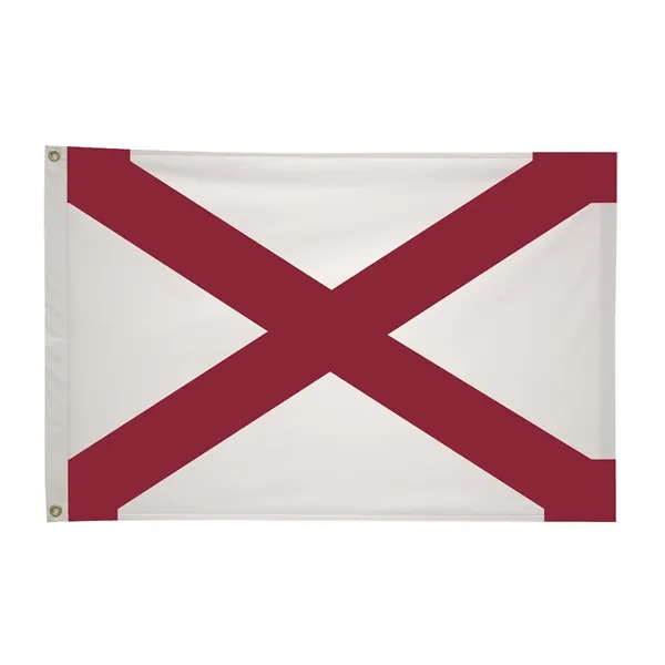 2' x 3' state flag made of nylon with a snow-white... from ASI 87188 Showdown Displays