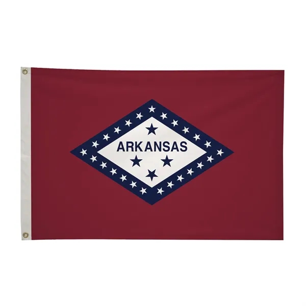 2' x 3' state flag made of nylon with a snow-white... from ASI 87188 Showdown Displays