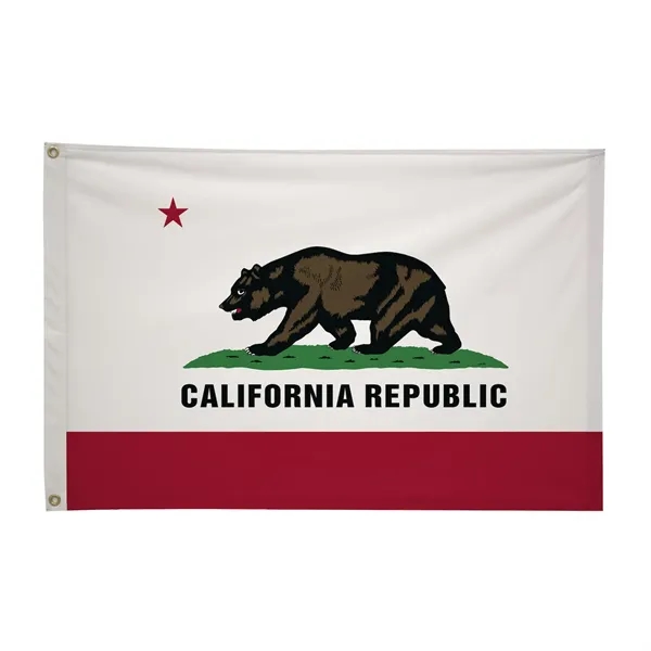 2' x 3' state flag made of nylon with a snow-white... from ASI 87188 Showdown Displays