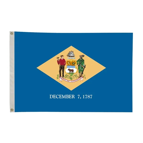 2' x 3' state flag made of nylon with a snow-white... from ASI 87188 Showdown Displays