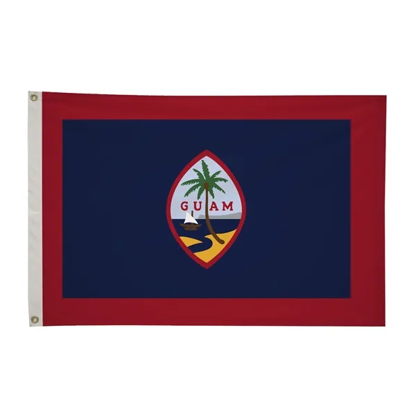 2' x 3' state flag made of nylon with a snow-white... from ASI 87188 Showdown Displays