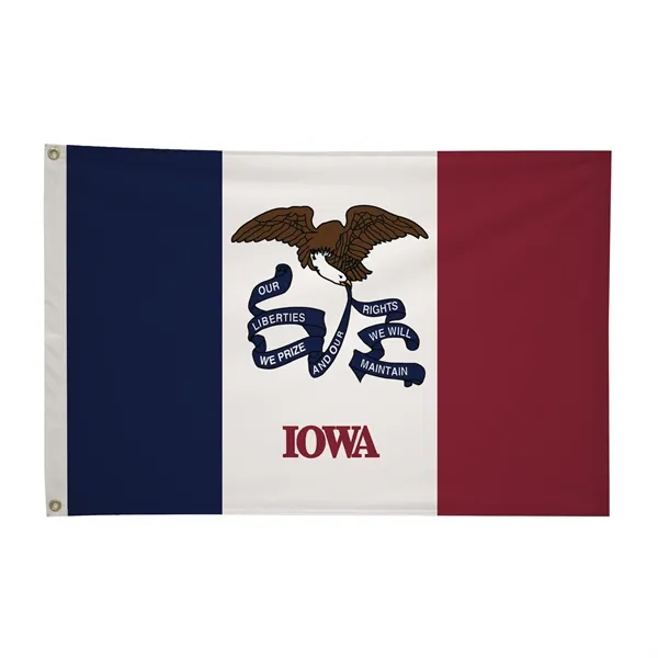 2' x 3' state flag made of nylon with a snow-white... from ASI 87188 Showdown Displays