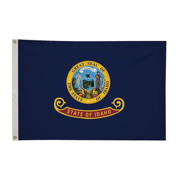 2' x 3' state flag made of nylon with a snow-white... from ASI 87188 Showdown Displays